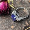 Image 6 : Beautiful Tanzanite and Diamond Right-Hand Ring