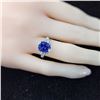 Image 8 : Beautiful Tanzanite and Diamond Right-Hand Ring