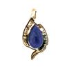 Image 3 : Iolite Pendant with Bypass-Style Diamond Halo