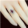 Image 5 : Marquise-Cut Ruby and Diamond Halo Ring