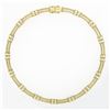Image 6 : Vintage Chimento 18K Tri Color Gold 1.05 ctw Diamond 15" Collar Choker Necklace