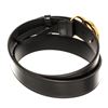 Image 3 : Gucci Black Leather GHW GG Thin Belt 80