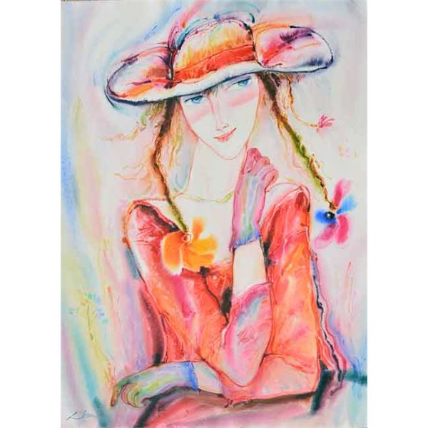 KLEVAN ** SLY LOOK ** SIGNED ORIGINAL WATERCOLOR