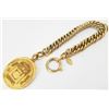 Image 1 : Chanel Vintage Gold-tone Metal 31 Rue Cambon Paris Round Charm Chain Bracelet