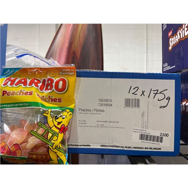 CASE LOT- Haribo Gummy Candy Peaches