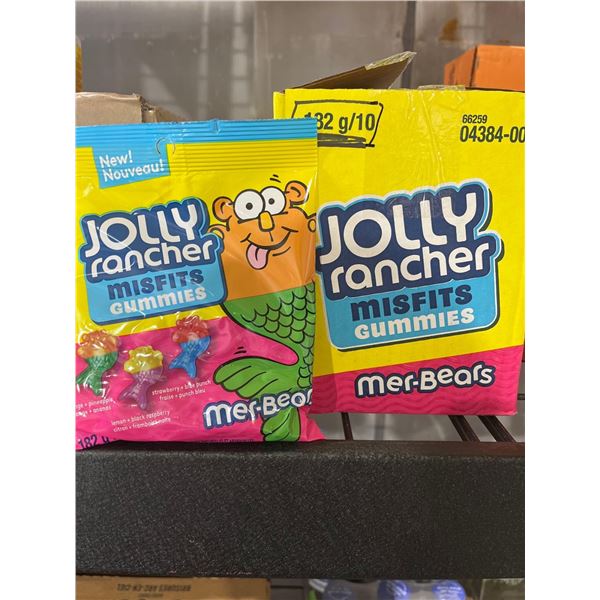 CASE LOT- Jolly Rancher Mer-Bears Misfit Gummies- 10x180g