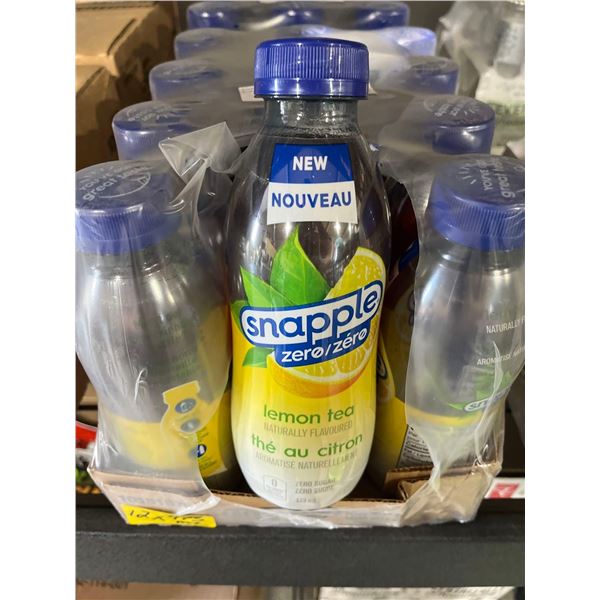 CASE LOT- Snapple Zero Lemon Tea 12 x 473ml