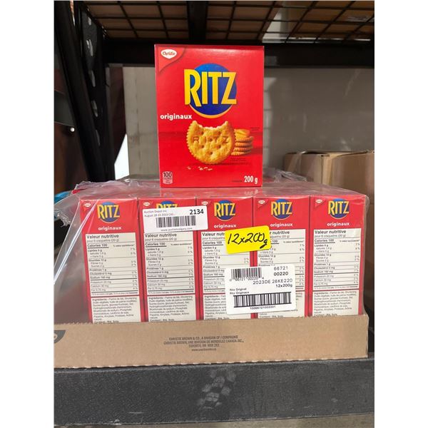 CASE LOT- Ritz Original Crackers - 12x200g