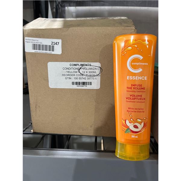 CASE LOT- Compliments Essence Volume Conditioner- 12x300ml