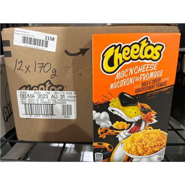 CASE LOT- Cheetos Bold & Cheesy Flavor Mac'n Cheese- 12x170g