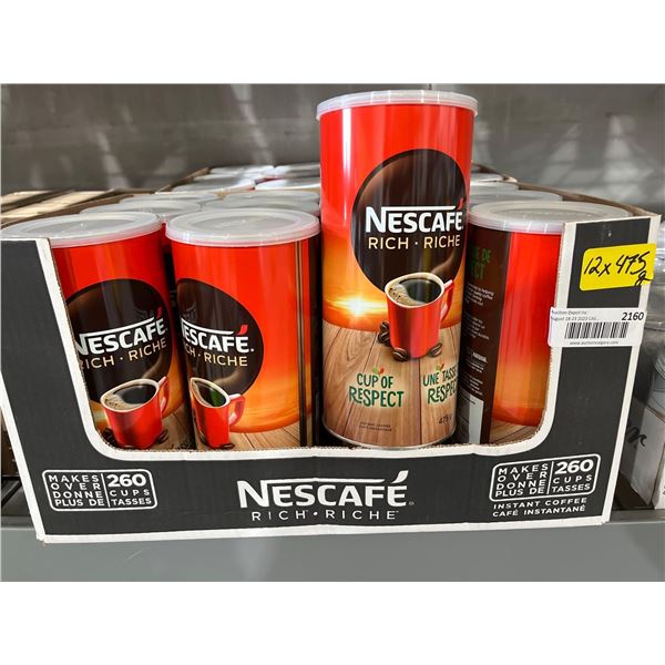CASE LOT- Nescafe Rich Coffee Grounds- 12x475g