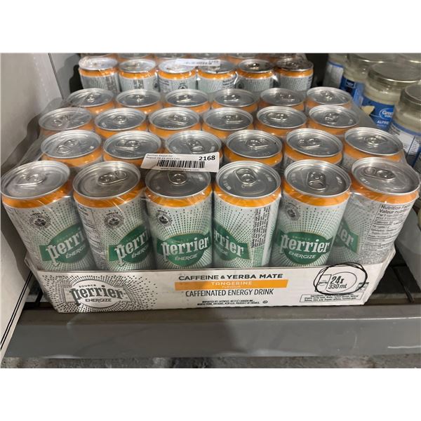 CASE LOT- Perrier Caffeine & Yerba Mate Tangerine Flavor- 24x330mL