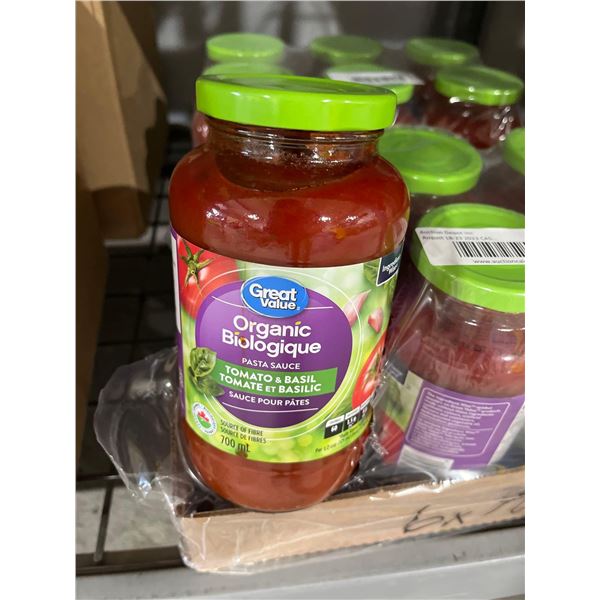 CASE LOT- Great Value Tomato & Basil Organic Pasta Sauce