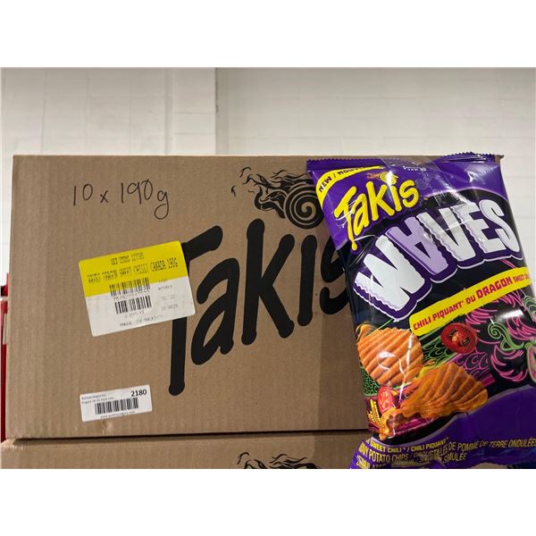 CASE LOT- Takis Waves Sweet Chili- 10x190g
