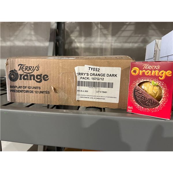 CASE LOT- Terrys Dark & Orange Chocolate Orange- 12x157g