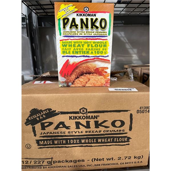 CASE LOT- Kikkoman Panko Japanese Style Bread Crumbs- 12x227g