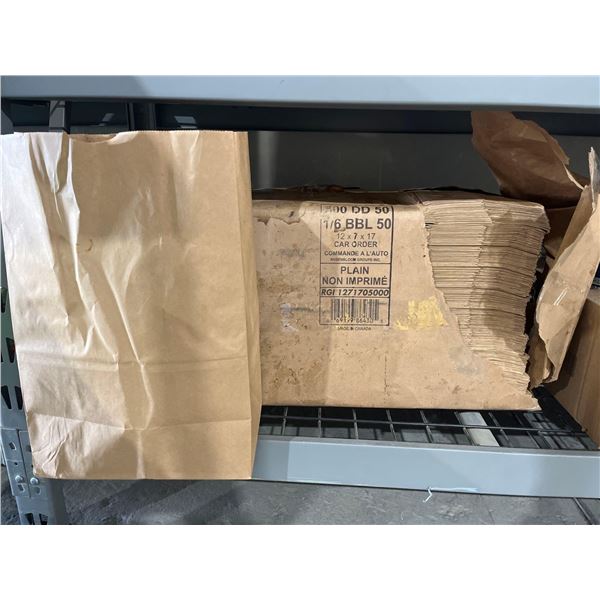 CASE LOT- Brown Grocery Paper Bags- 500 Count