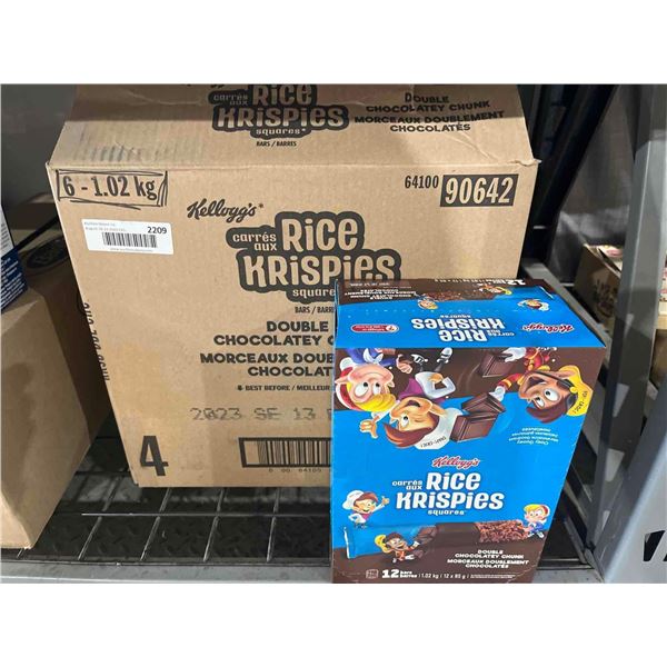 CASE LOT- Kelloggs Rice Krispies Double Chocolatey Chunk- 6x1.02kg