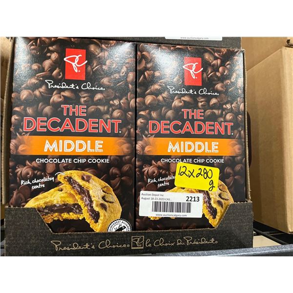 CASE LOT- The Decandent Chocolate Filled Chocolate Chip Cookie- 12x280g