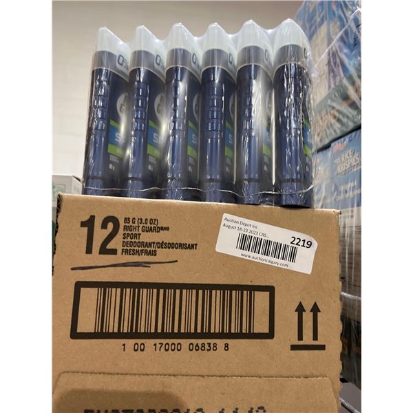 CASE LOT- Right Guard Sport Deodorant- 12x85g