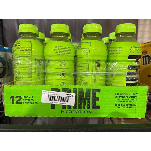 CASE LOT- Prime Hydration Lemon Lime- 12x500ml
