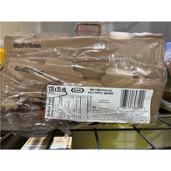 CASE LOT-Heinz Individual Sweet N' Sour Sauce Dipping Packets- 120x25