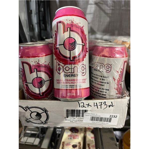 CASE LOT- Bang Energy Delish Strawberry Flavor- 12x473ml