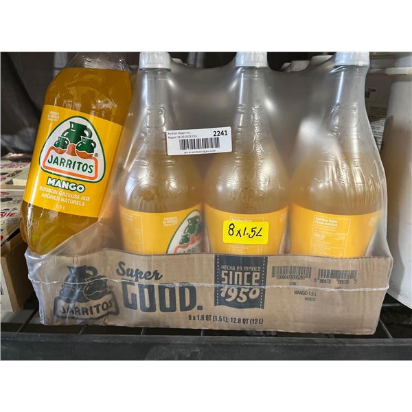 CASE LOT- Jarritos Mango Carbonated Drink- 8x1.5L