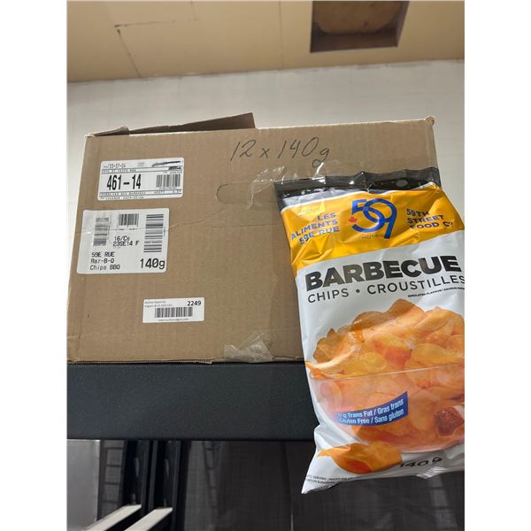 CASE LOT- 59th Street Barbecue Chips- 12x140g