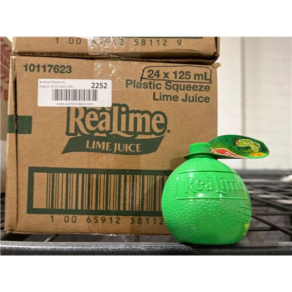 CASE LOT- Realime Plastic Squeeze Lime Juice- 24x125ml