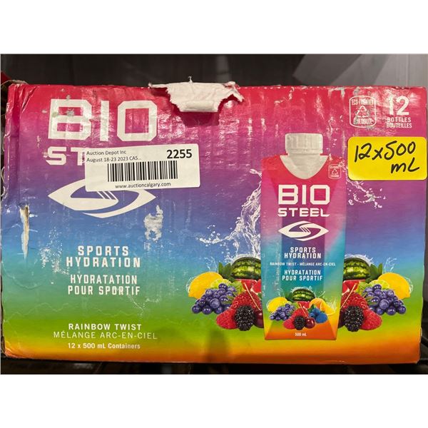 CASE LOT- Bio Steel Rainbow Twist Sports Drink- 12x500ml