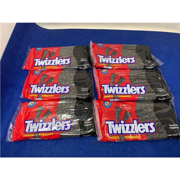 Twizzlers Twists-Black Licorice (6 x 375g)