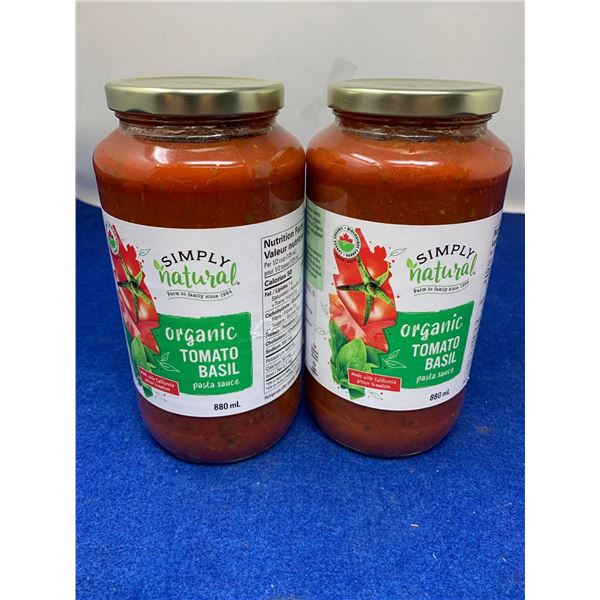 Simply Natural Organic Tomato Basil Sauce (2 x 880ml)
