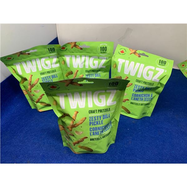 Twigz Zesty Dill Pickle Craft Pretzels (4 x 130g)