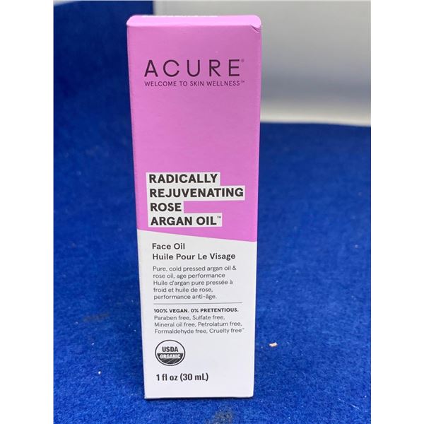 Acure Rejuvenating Rose Argan Face Oil (30ml)