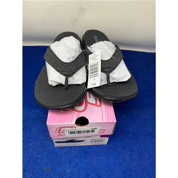 Skechers Goga Mat Black Sandals (size 11)