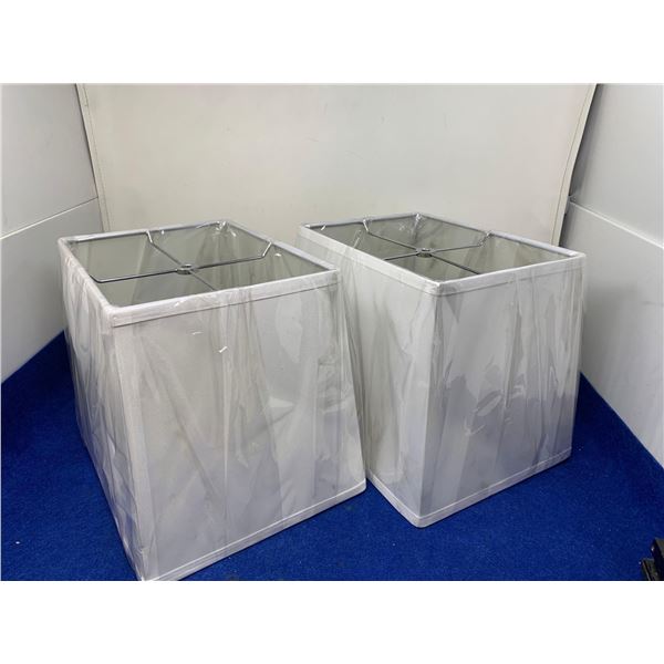Lot of 2, 10in Square Lamp Shades