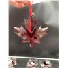 Image 2 : Lot of Assorted Size Maple Leaf Ornaments