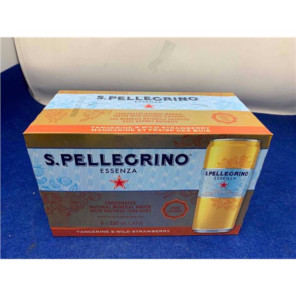 S. Pellegrino Tangerine & Wild Strawberry Carbonated Natural Mineral Water (8 x 330ml)