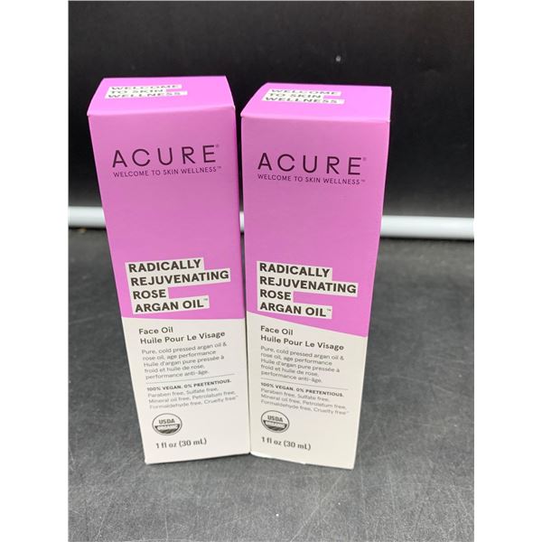 Acure Rejuvinating Rose Argan Face Oil (2 x 30ml)