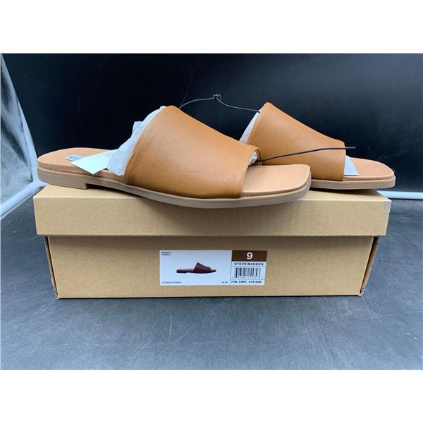 Steve Madden Womens' Cognac Slides (Size 9)