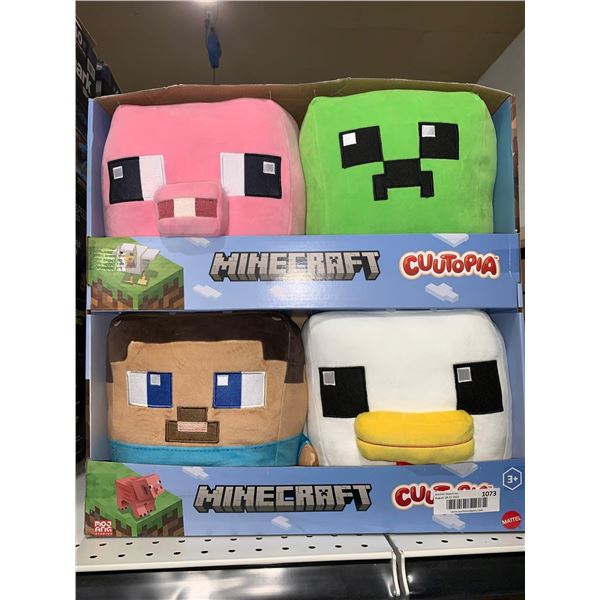 Minecraft Cuutopia 10” - 4 Pack Plush Assortment