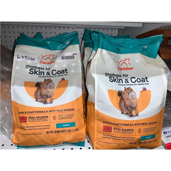 6 x 5lbs Canidae Skin & Coat Adult Cat Food