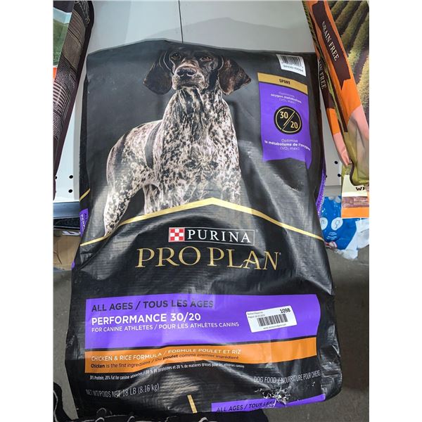 urina Pro Plan All Aged Dog Kibble Chicken & Rice 18LB (8.16kg)