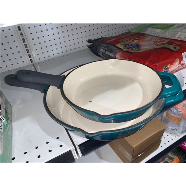 Tramontina Enameled Cast Iron Skillets, 2-piece