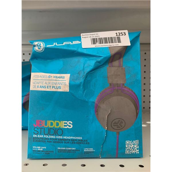 Jlab Childrens JB Buddies On Ear Folding Kids Headphones