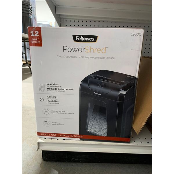 Fellows Power Shield Home Office paper Shredder