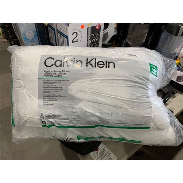 Lot of 2 Calvin Klein King Size Pillows