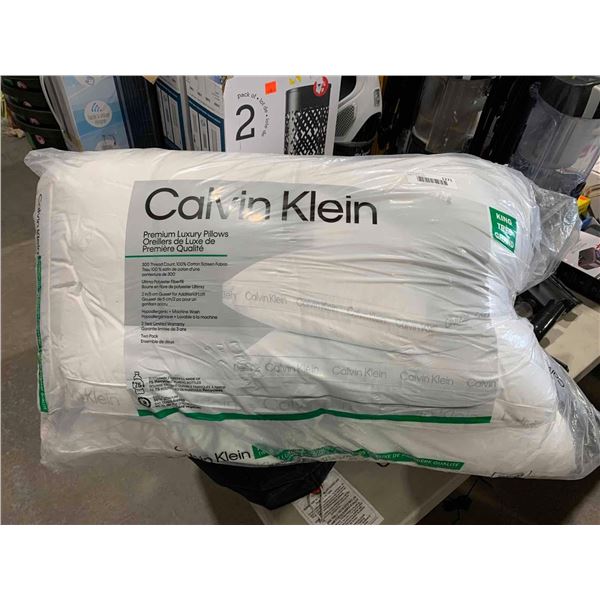 Lot of 2 Calvin Klein King Size Pillows