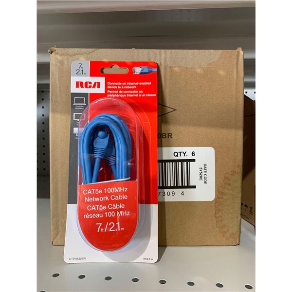 Lot of 6 RCA CAt5e Cables